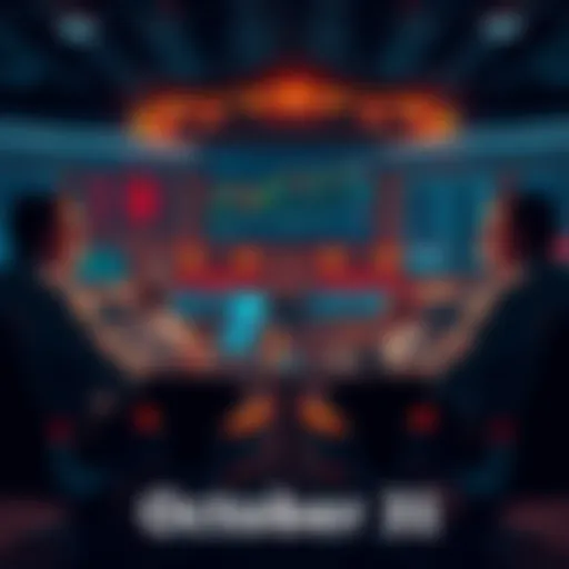 A group of traders engaged in a discussion about market insights and strategies, sharing tips and strategies at a round table.