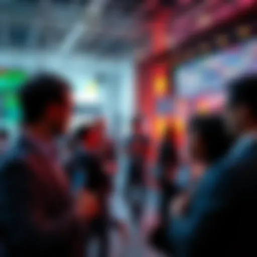 Trading Discussion People engaging in conversation about trading strategies and current events in a forum setting.