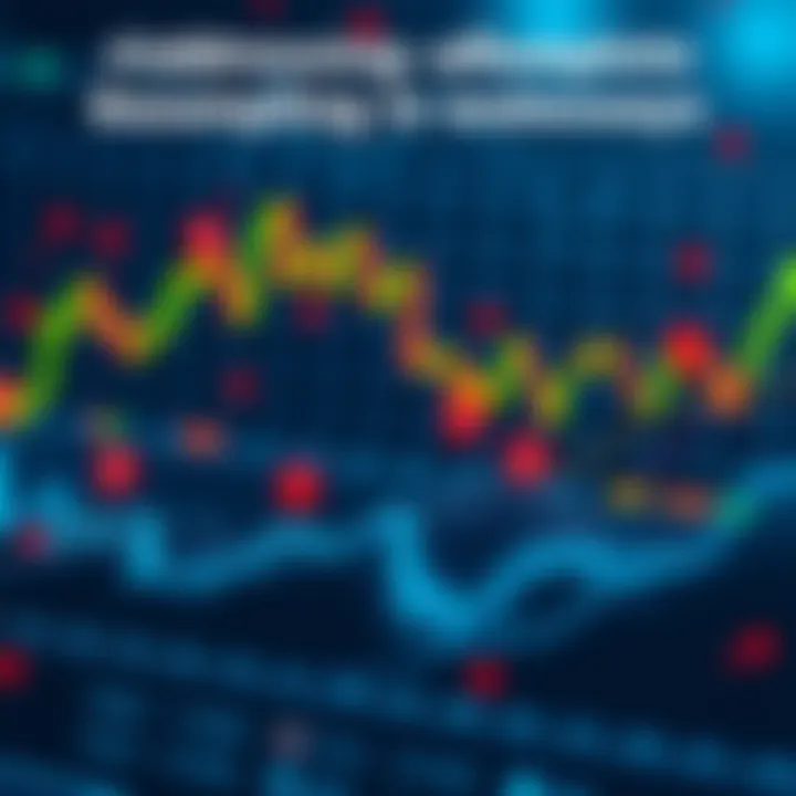 A trading chart showing incomplete swaps with markers indicating problem areas