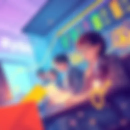 A vibrant graphic showing traders engaging with new perpetual contracts and participating in a Lucky Draw for a prize of 100k USDT.