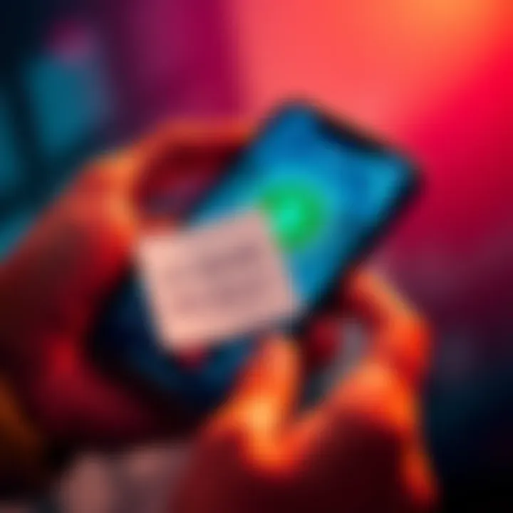 A person holding a smartphone displaying a cryptocurrency wallet and a note with a 12-word seed phrase, emphasizing secure wallet transfer.