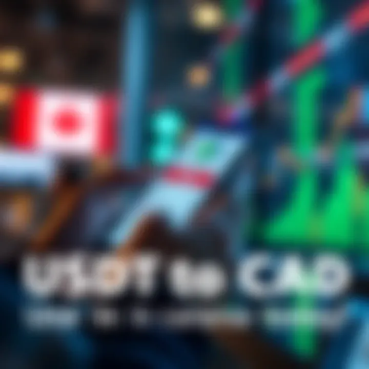 A person using a smartphone to transfer USDT to CAD on a Canadian exchange