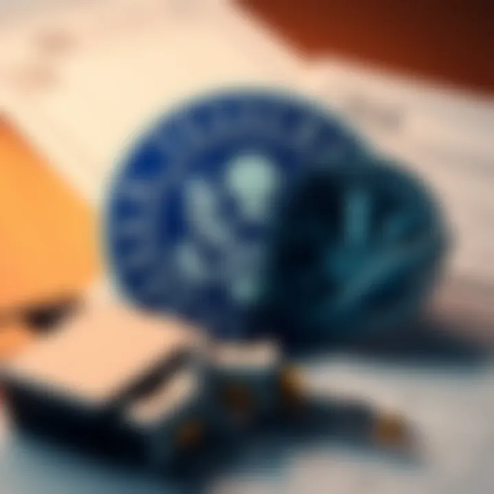 Illustration of the Treasury Department and IRS logos with digital assets and tax forms in the background.