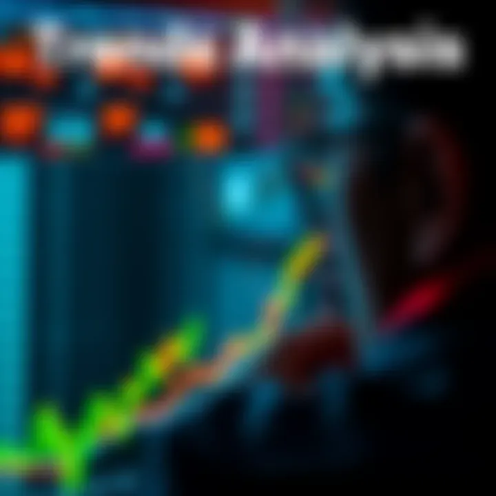 A person looking at a chart with upward and downward trends, symbolizing current market changes.