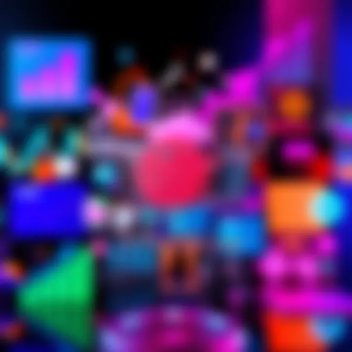 A collage showing various industry symbols like a shopping cart, stock market chart, and technology icons representing recent trend changes.