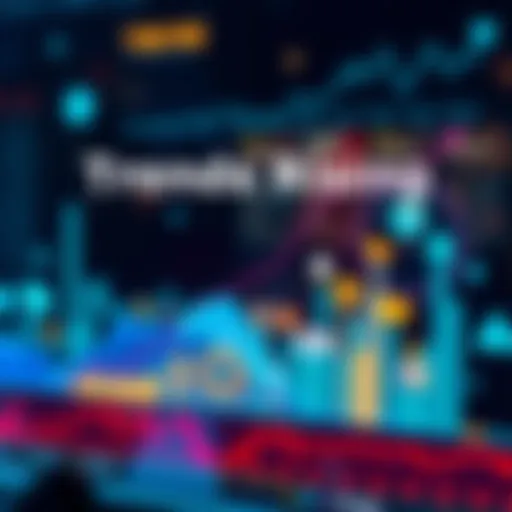 Trends Rising A graph showing an upward trend with various icons representing different sectors like technology, health, and environment.