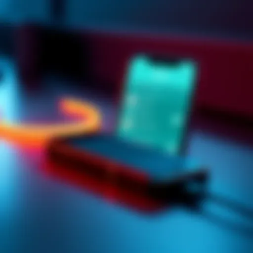 Trezor Safe 7 with iPhone Trezor Safe 7 device connected to an iPhone showing third-party app options