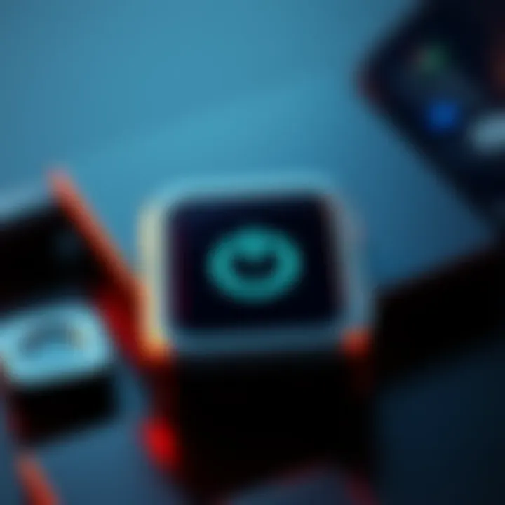 A close-up of the Trezor 7 device showing its power button and screen, highlighting the concern of it not fully shutting down.