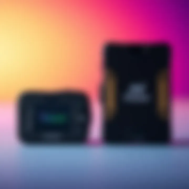 A side-by-side view of an old Trezor hardware wallet next to a newer model, showcasing their designs and features.