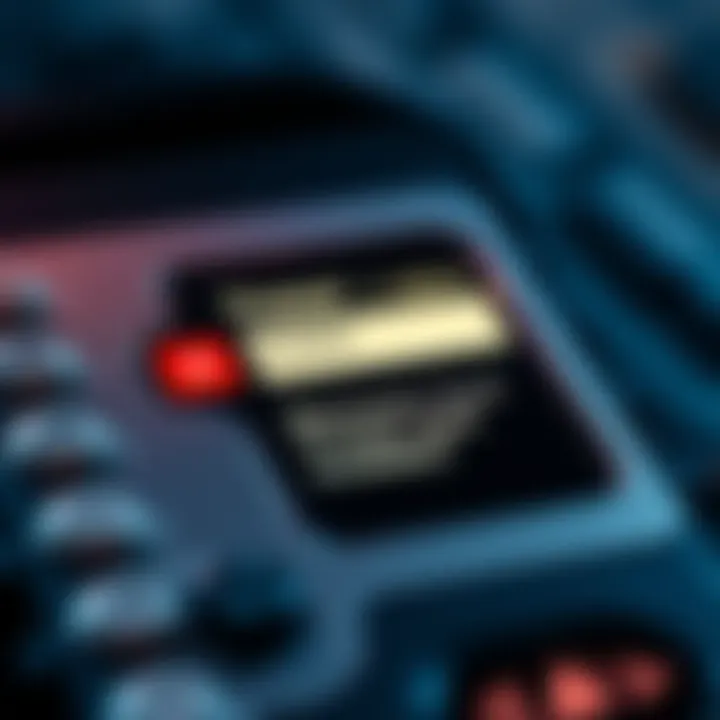 A close-up of a Trezor Model One wallet screen displaying an invalid recovery seed message after a firmware update
