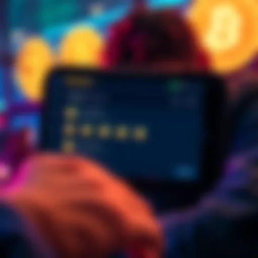 A Trezor wallet screen showing four small Bitcoin deposits with a concerned user looking at the transactions