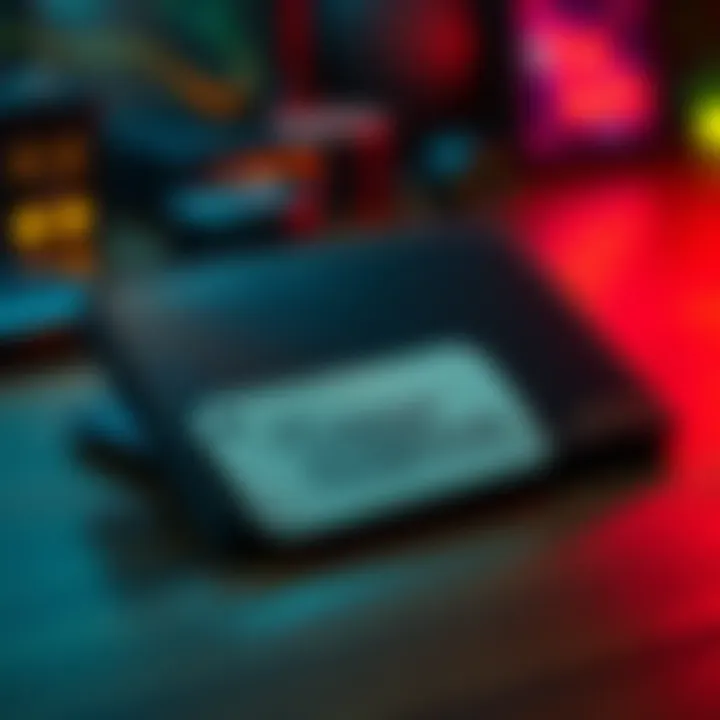 A Trezor wallet displayed on a table with a note showing a passphrase alongside security icons