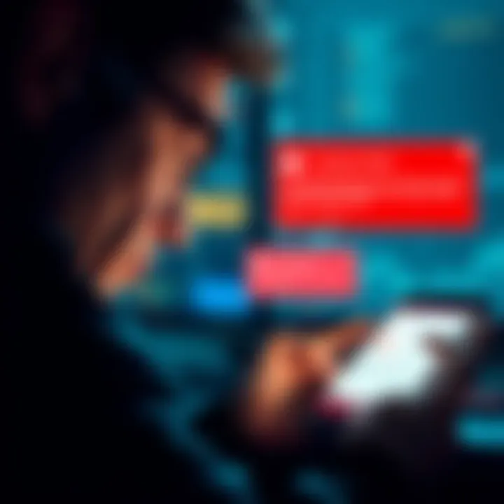 A person frustrated while trying to access their Exodus wallet on a phone with error messages displayed.