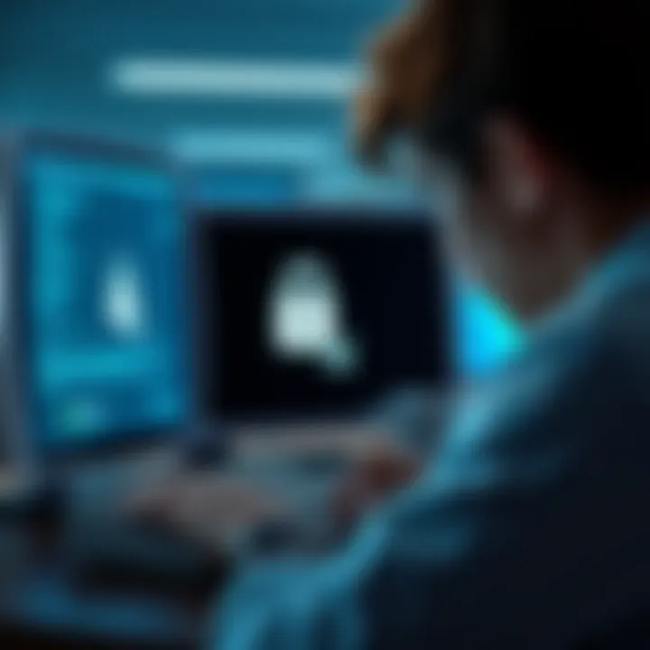 A frustrated person looking at a computer screen with a locked Kraken account message