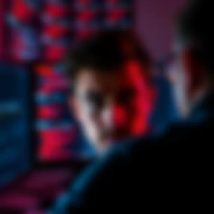 A person looking frustrated at a computer screen displaying a 'connection refused' error message