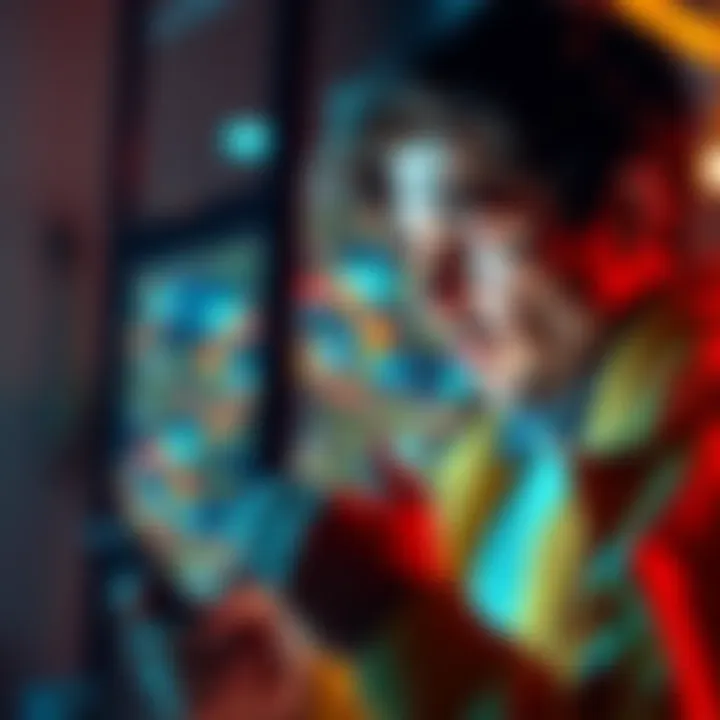A person looking frustrated at their phone while experiencing connection issues with the Atlas Earth app