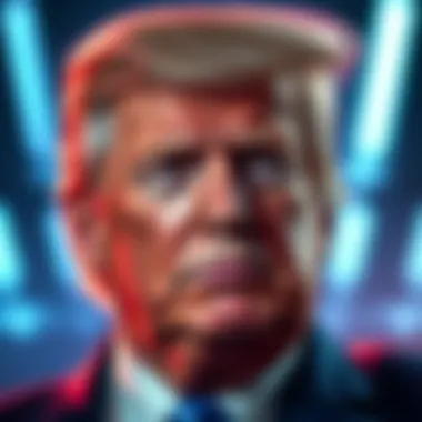 Former President Donald Trump expressing concerns about Federal Reserve Chair Jerome Powell’s policies affecting the housing market