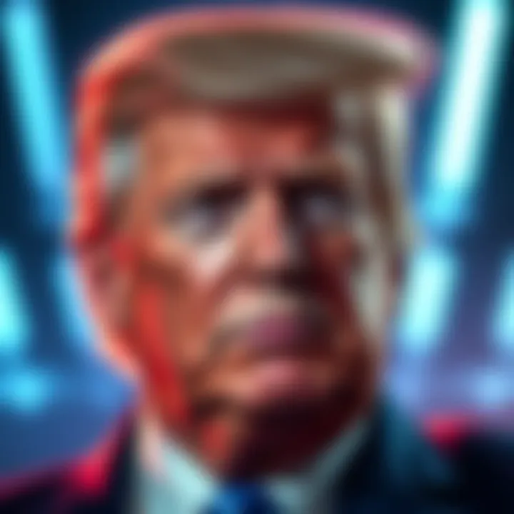 Former President Donald Trump expressing concerns about Federal Reserve Chair Jerome Powell’s policies affecting the housing market