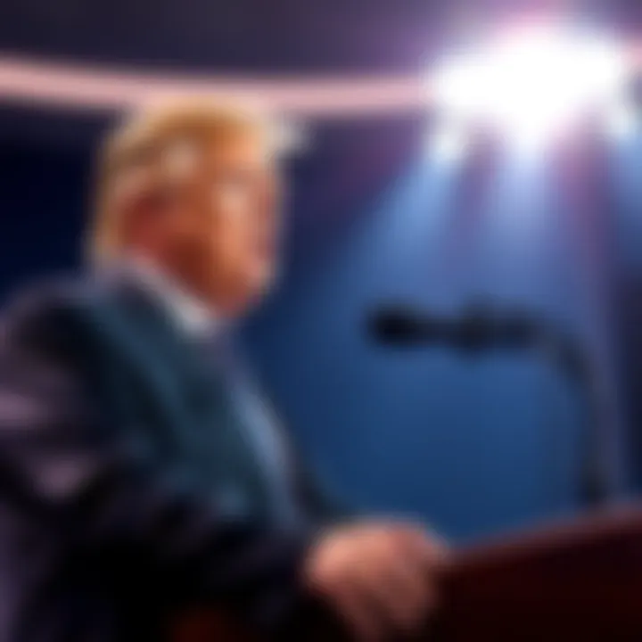 President Trump delivers a speech criticizing banks for delaying cryptocurrency legislation