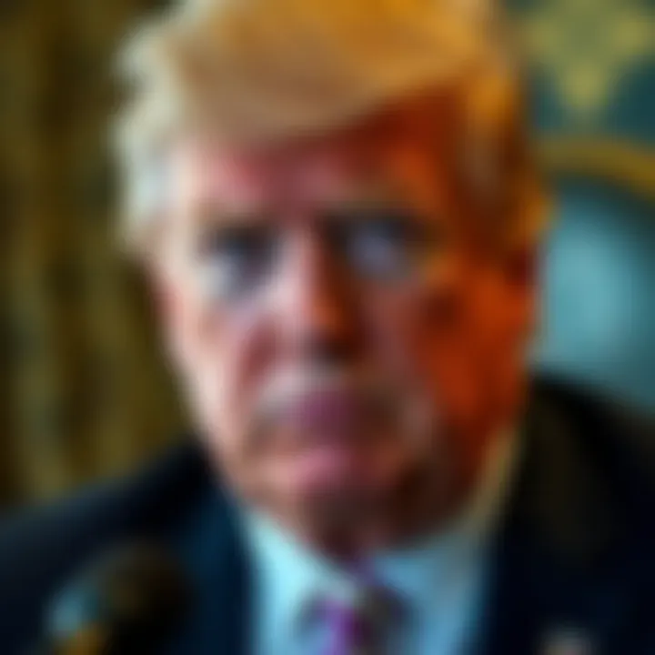 Former President Trump looking confused while speaking about Binance's founder.