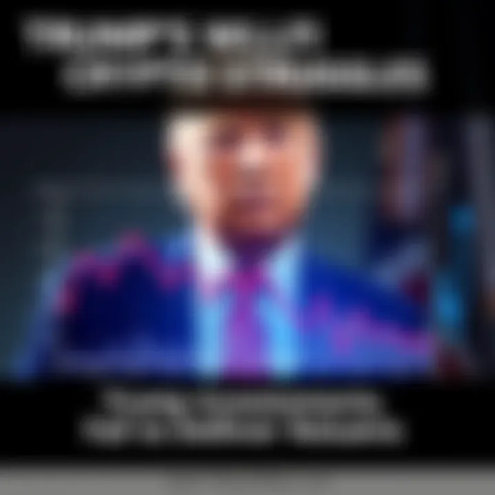 A graphic showing a downward trend in WLFI cryptocurrency with an image of Trump looking concerned.