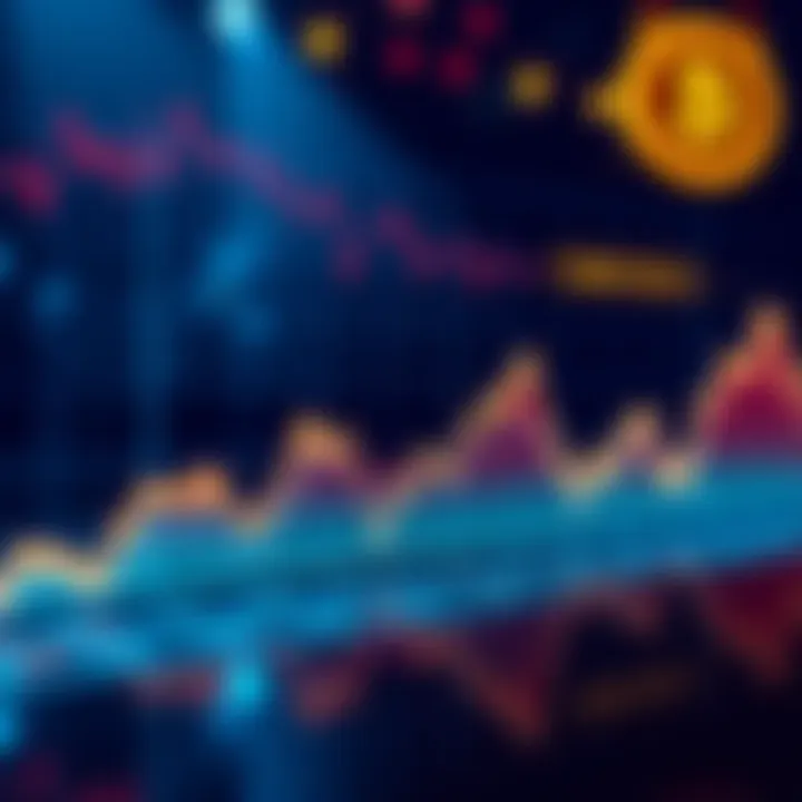 A trending graph showing the fluctuating value of Trump Coin and predictions for future price movements.