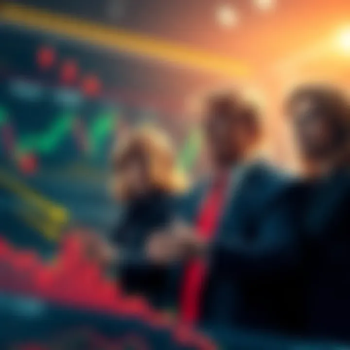 Trump Family's Crypto Loss The Trump family looks concerned while reviewing declining cryptocurrency market charts, symbolizing their financial struggle.