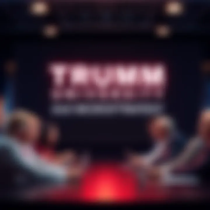 A visual representation showing the connection between Trump University and MicroStrategy, highlighting business education and strategies.