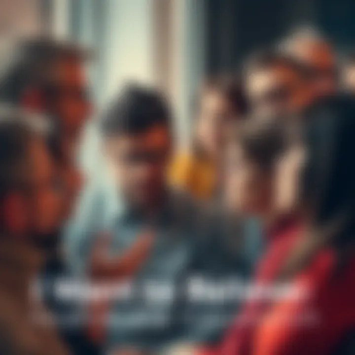 A group of people engaged in a conversation about trust and skepticism, showing various expressions of belief and doubt.