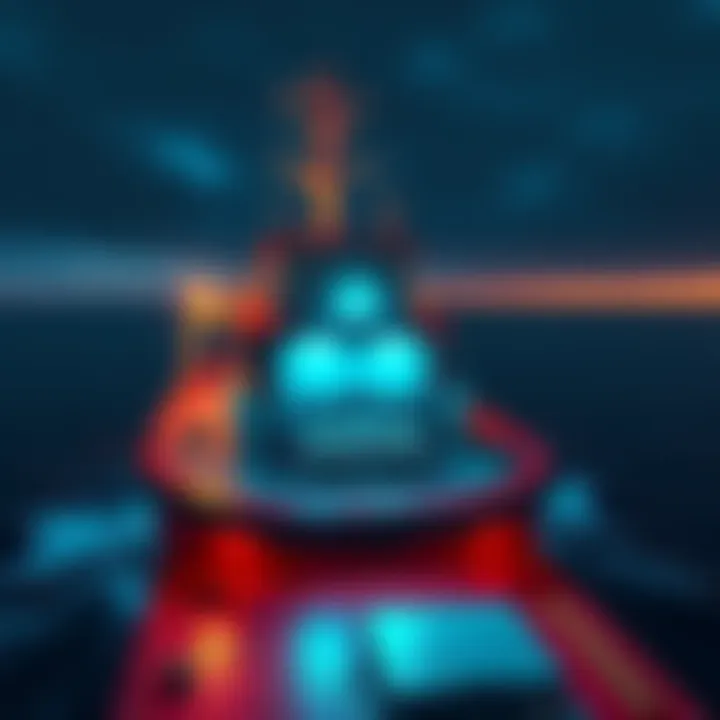 A tugboat at sea with Bitcoin mining equipment set up on the deck, powered by the ship's generators.