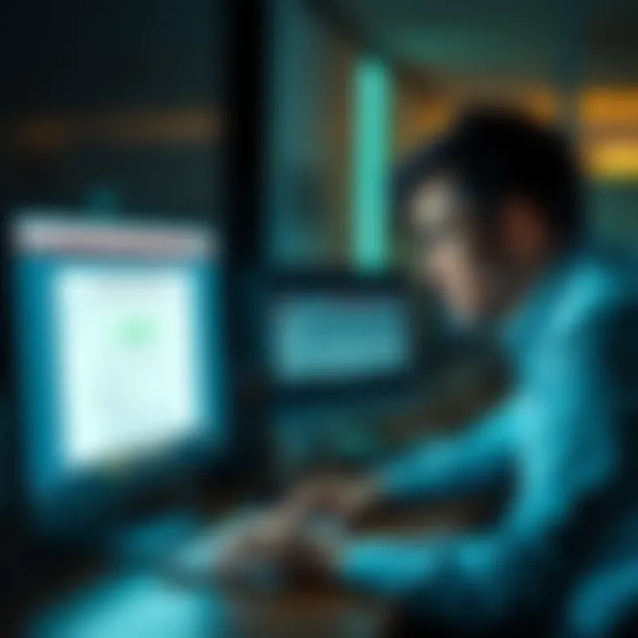 TurboTax Crypto Tax Issues Frustrated person looking at TurboTax software on their computer with error messages related to crypto tax importing