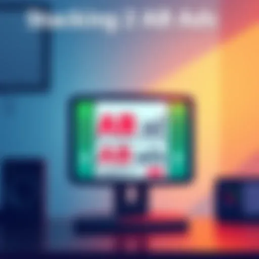 Two AB ads stacked for revenue Illustration showing two AB ads stacked on a screen, highlighting player engagement and revenue growth