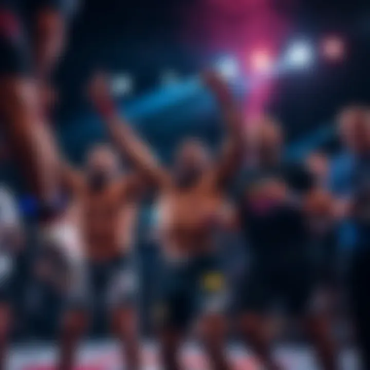 UFC fighters celebrating UFC fighters celebrating after winning a historic $1 million bonus at #UFCWhiteHouse event