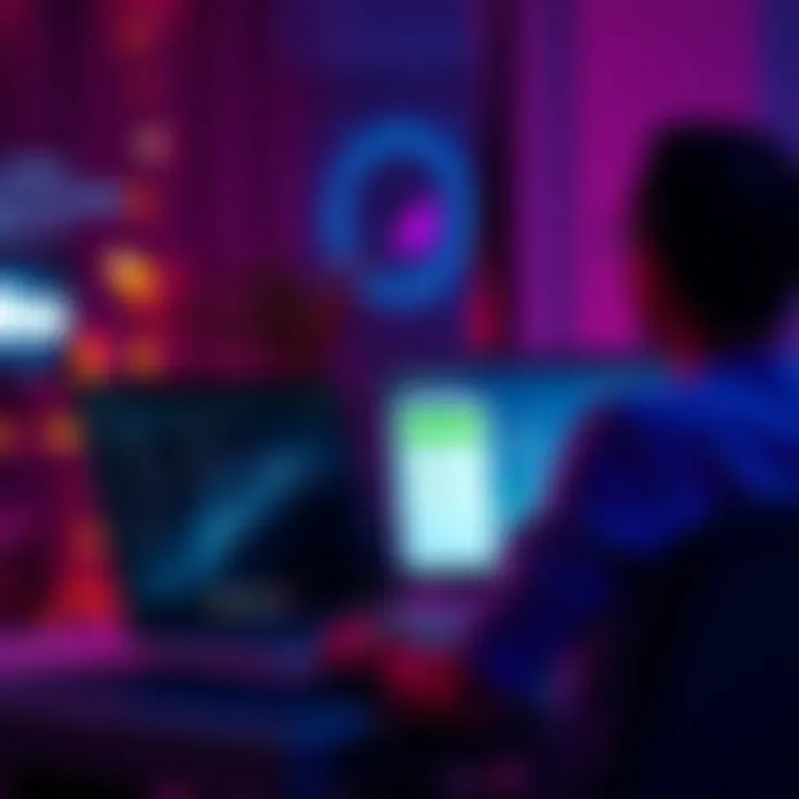 A user setting up Umbrel Pro on a laptop, showing a clean interface for managing files securely.