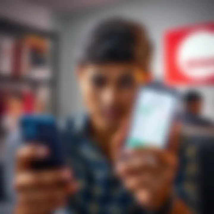 A person looks confused while checking their phone with a payment notification showing a lower amount than expected, symbolizing TDS issues.