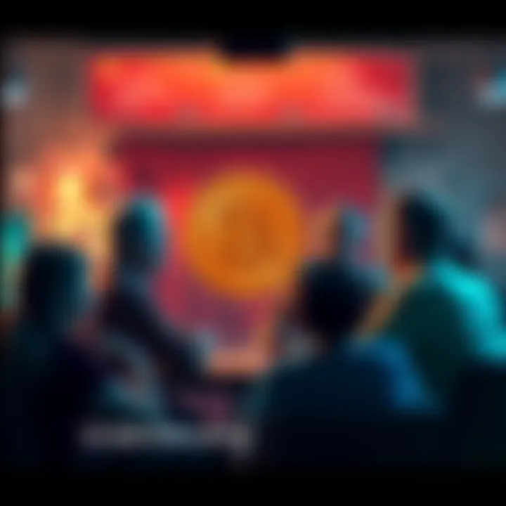 A group of people discussing Bitcoin, showcasing diverse perspectives on its value and significance in a casual setting.