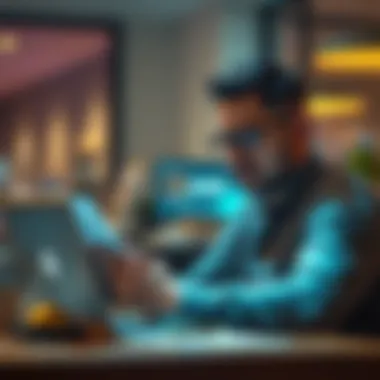 Understanding Metal Promotion A customer reading about the 6-month free Metal promotion on a laptop while looking concerned about eligibility requirements.