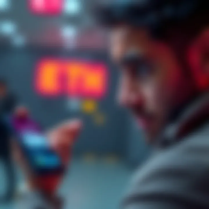 A worried person looks at their digital wallet on a smartphone, showing an unknown ETH transfer alert.