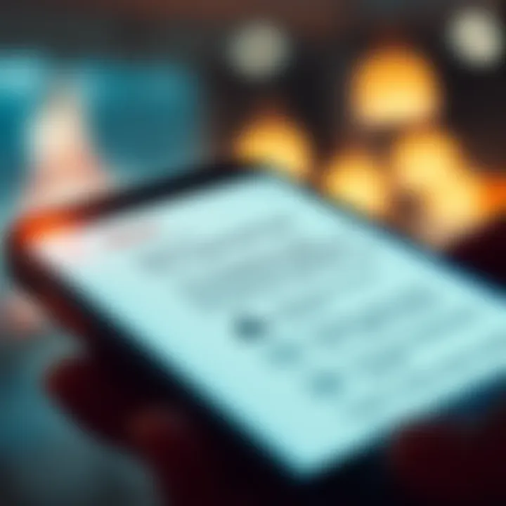 A close-up of an email on a smartphone screen showing details about fees from an inactive account