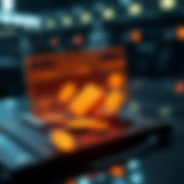 A digital wallet display showing random tokens being added, illustrating unexpected transactions