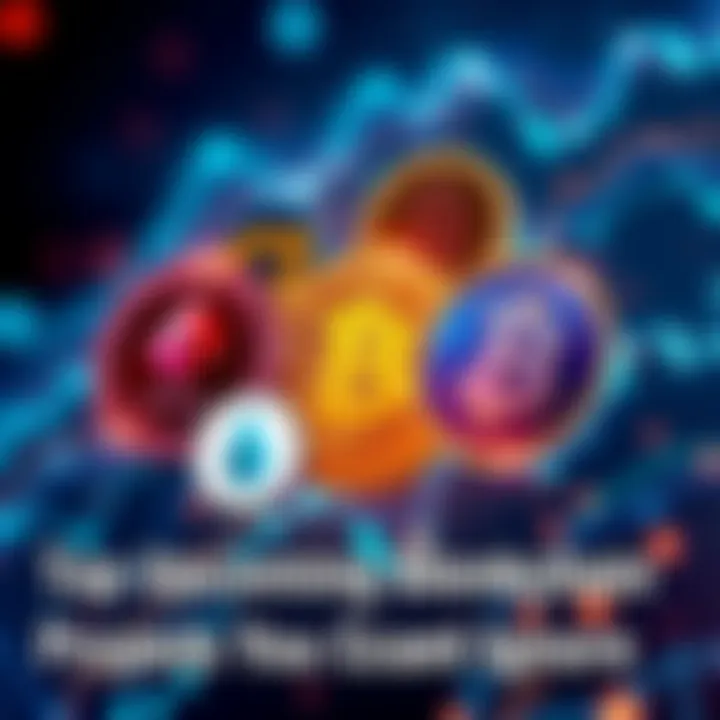 A visual representation of various blockchain symbols and logos representing ETH, SOL, BASE, APECHAIN, and BTC, showcasing their significance in the market.