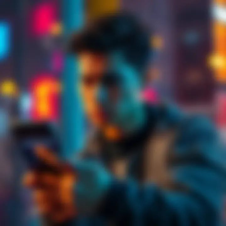 A person looking worried while holding a smartphone, seeking assistance with account withdrawal issues