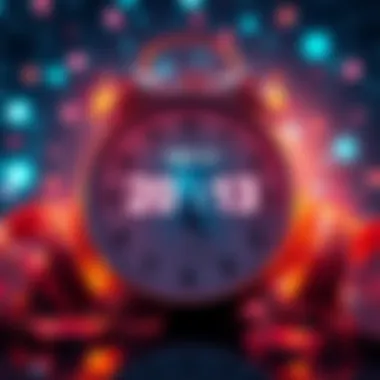 A clock ticking down to May 31st deadline with DOVU tokens and a background of digital networks