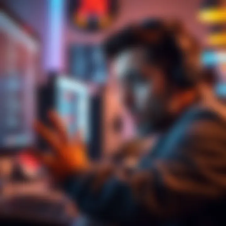 A concerned person looking at a computer screen with a worried expression, seeking updates on their support ticket.