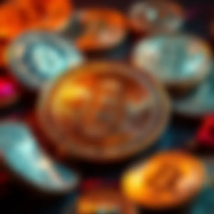 A visual representation of cryptocurrency coins with a freeze symbol, highlighting the U.S. government's action against funds tied to Iran.