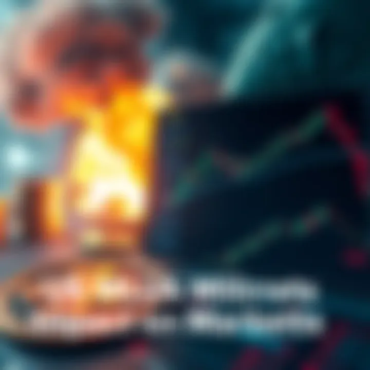 US Military Impact on Markets A graphic showing a conflict-related scene with stock market charts and the XRP logo, symbolizing the tension between military action and financial markets.