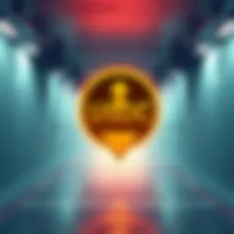Representation of USDC logo with a downward arrow and empty liquidity pool background, showing significant loss in value