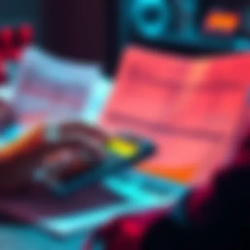 USDG Tax Reporting A person reviewing tax documents with a calculator, highlighting issues with 1099-DA forms and Koinly reports.