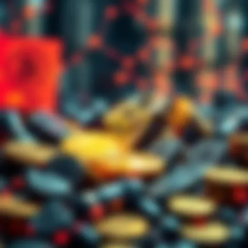 Massive minting of USDT on Tron network with a digital representation of cryptocurrency and financial concerns.