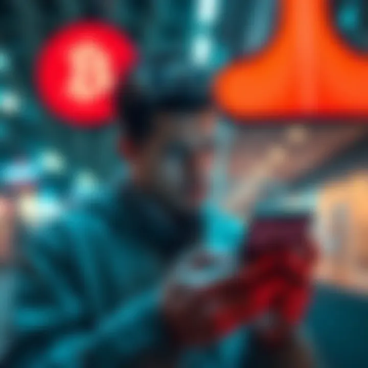 A worried wallet holder checks their phone for unusual USDT transactions from unknown wallets.